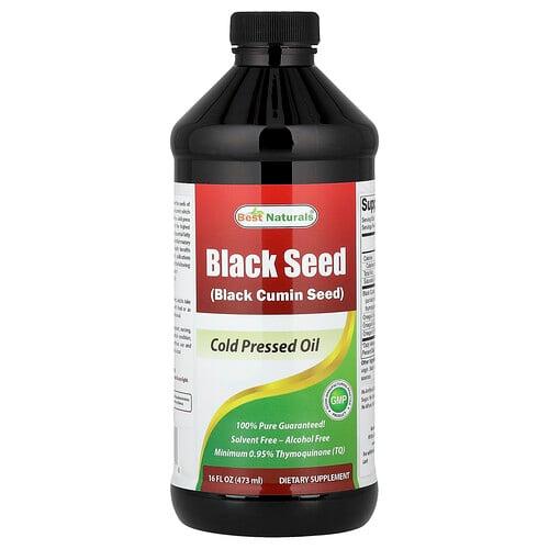 베스트 내추럴스 Best Naturals, 블랙 씨, 냉압착 오일, 473ml(16fl oz) 상품 이미지