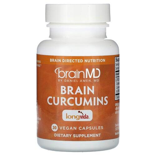 브레인MD BrainMD, Brain 커큐민, 베지 캡슐 30정(캡슐 1정당 400mg) 상품 이미지