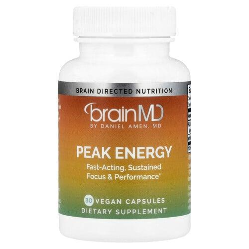 브레인MD BrainMD, 피크 에너지, 베지 캡슐 30정 상품 이미지