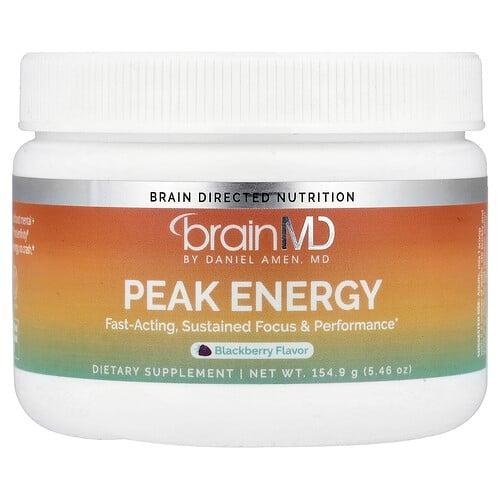 브레인MD BrainMD, 픽 에너지, 블랙베리, 154.9g(5.46oz) 상품 이미지