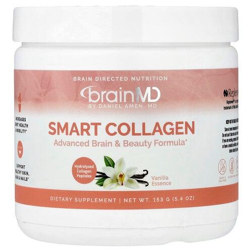 브레인MD BrainMD, 스마트 콜라겐, 바닐라 에센스, 153g(5.4oz) 상품 이미지