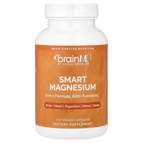 브레인MD BrainMD, 스마트 마그네슘, 베지 캡슐 120정(캡슐 1정당 150mg) 상세 이미지