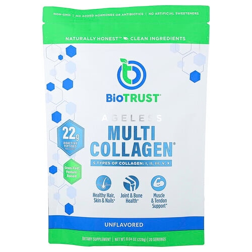 바이오트러스트 BioTRUST, Ageless Multi-Collagen®, 무맛, 228g(8.04oz) 상세 이미지