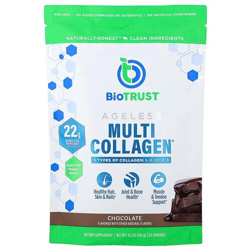 바이오트러스트 BioTRUST, Ageless Multi Collagen®, 초콜릿, 261g(9.2oz) 상품 이미지