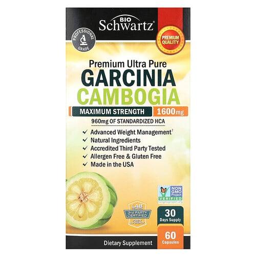 BioSchwartz, 가르시나 캄보지아, 맥시멈 스트렝스, 캡슐 60정(캡슐 1정당 800mg) 상품 이미지