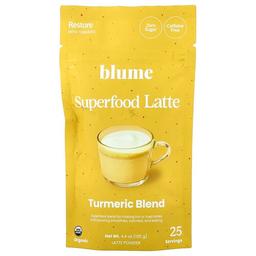 Blume, 슈퍼 푸드 라떼, 강황 혼합물, 카페인 무함유, 125g(4.4oz)