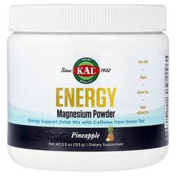 KAL, 에너지 마그네슘 분말, 파인애플, 153g(5.3oz)