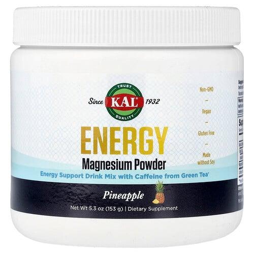 KAL, 에너지 마그네슘 분말, 파인애플, 153g(5.3oz) 상품 이미지