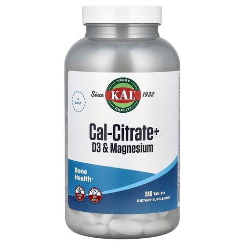 KAL, Cal-Citrate+, D3 및 마그네슘, 240정 상품 이미지