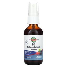 KAL, B-12 메틸코발라민, 베리, 2,500mcg, 59ml(2fl oz)