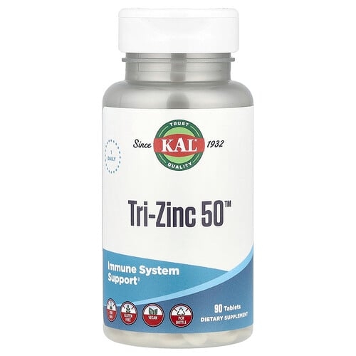 KAL, Tri-Zinc 50™, 90정(1정당 50mg) 상세 이미지