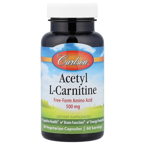 칼슨 Carlson, 아세틸 l-카르니틴, 500mg, 베지 캡슐 60정 상세 이미지