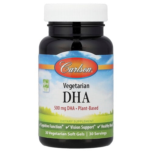 칼슨 Carlson, 식물성 DHA, 500mg, 베지 소프트젤 30정 상세 이미지