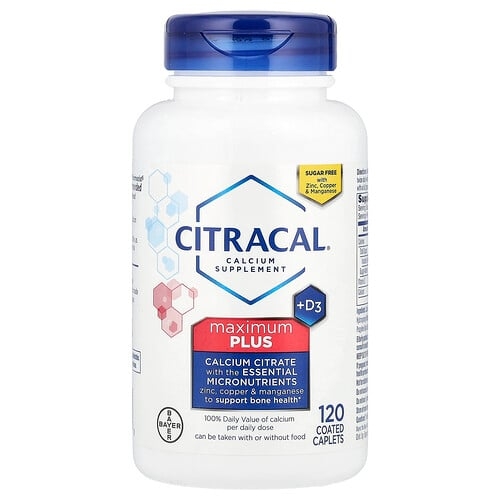 시크라칼 Citracal, 칼슘 보충제 + D3, 맥시멈 플러스, 코팅 정제 120정 상세 이미지