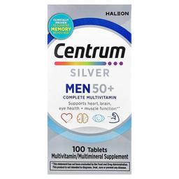 센트럼 Centrum, 실버 50세 이상 남성용, 컴플리트 종합비타민, 100정