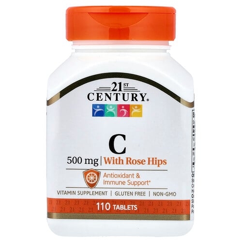 21 센츄리 21st Century, 로즈힙 함유 비타민C, 500mg, 110정 상세 이미지
