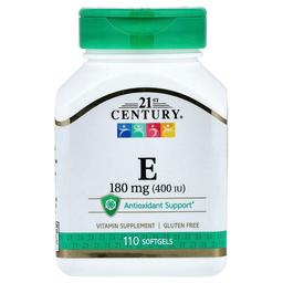 21 센츄리 21st Century, 비타민E, 180mg(400IU), 소프트젤 110정