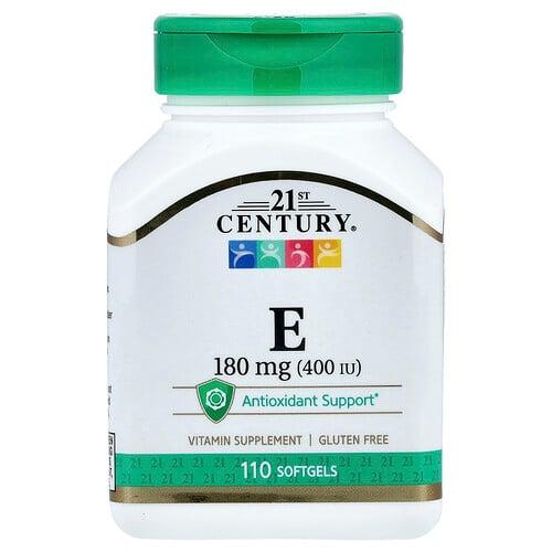 21 센츄리 21st Century, 비타민E, 180mg(400IU), 소프트젤 110정 상품 이미지