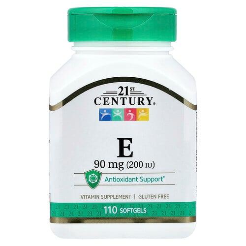 21 센츄리 21st Century, 비타민E, 90mg(200IU), 소프트젤 110정 상품 이미지