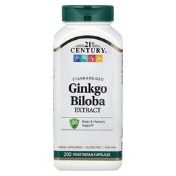 21 센츄리 21st Century, 은행나무 추출물, 표준화, 베지 캡슐 200정(캡슐 1정당 60mg)