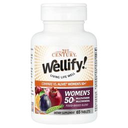 21 센츄리 21st Century, Wellify Women's 50+ 종합비타민 종합 미네랄, 65정