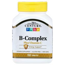 21 센츄리 21st Century, B-복합체 플러스 비타민C, 100정