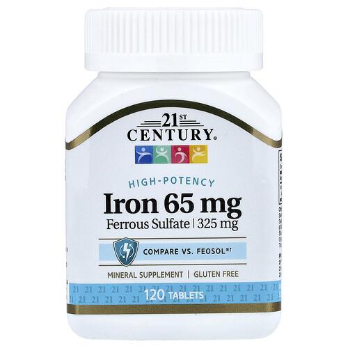 21 센츄리 21st Century, 철분, 65mg, 120정 상품 이미지