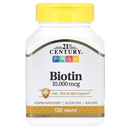 21 센츄리 21st Century, 비오틴, 10,000mcg, 120정 상품 이미지