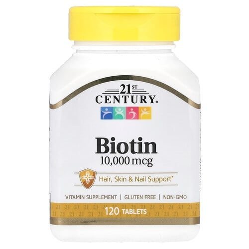 21 센츄리 21st Century, 비오틴, 10,000mcg, 120정 상세 이미지