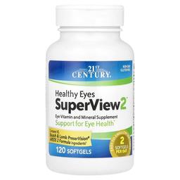 21 센츄리 21st Century, Healthy Eyes SuperView2™, 소프트젤 120정