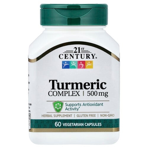 21 센츄리 21st Century, 강황 복합체, 500 mg, 베지 캡슐 60정 상세 이미지