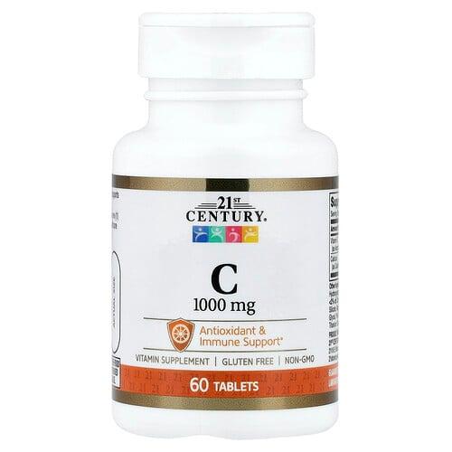 21 센츄리 21st Century, 비타민C, 1,000mg, 60정 상품 이미지