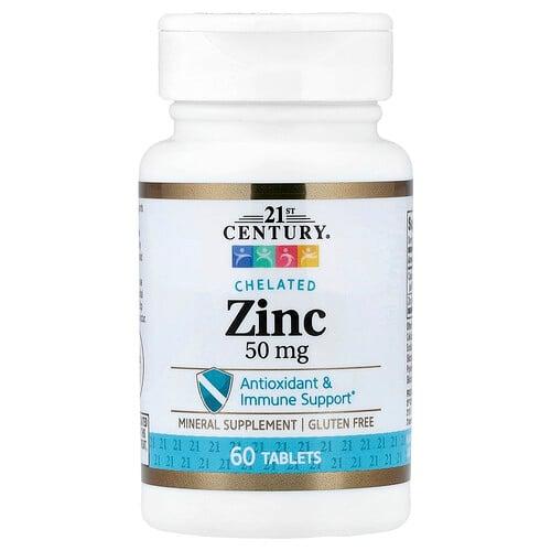 21 센츄리 21st Century, 킬레이트화 아연, 50mg, 60정 상품 이미지