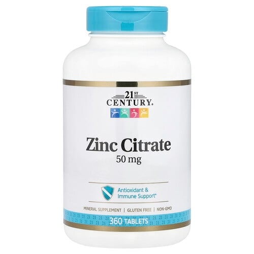 21 센츄리 21st Century, 아연 시트레이트, 50mg, 360정 상세 이미지