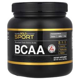 캘리포니아 골드 뉴트리션 California Gold Nutrition, 스포츠, BCAA 분말, AjiPure®, 분지사슬아미노산, L-류신, L-아이소류신, L-발린 함유, 454(1lb)