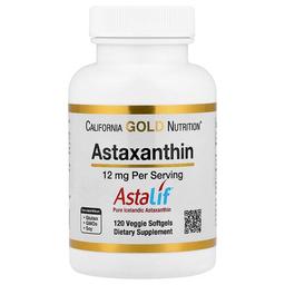 캘리포니아 골드 뉴트리션 California Gold Nutrition, 아스타잔틴, Astalif® 순수 아이슬란드, 12mg, 베지 소프트젤 120정