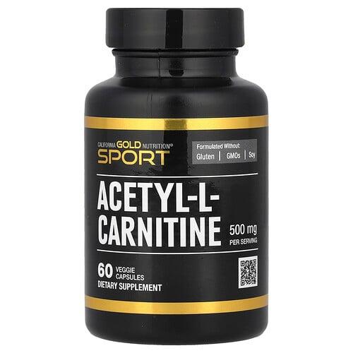 캘리포니아 골드 뉴트리션 California Gold Nutrition, 아세틸-L-카르니틴, 500mg, 베지 캡슐 60정 상품 이미지