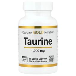 캘리포니아 골드 뉴트리션 California Gold Nutrition, 타우린, 1,000mg, 베지 캡슐 60정