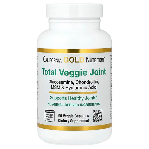 캘리포니아 골드 뉴트리션 California Gold Nutrition, 종합 식물성 관절 지원 포뮬라, 글루코사민, 콘드로이틴, MSM, 히알루론산 함유, 베지 캡슐 90정 상품 이미지