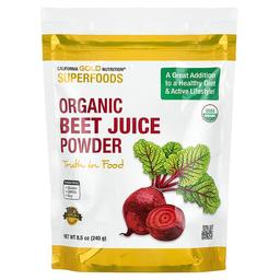 캘리포니아 골드 뉴트리션 California Gold Nutrition, 슈퍼 푸드, 유기농 비트즙 분말, 240g(8.5oz)