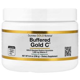 캘리포니아 골드 뉴트리션 California Gold Nutrition, Buffered Gold C®, 비산성 비타민C 분말, 아스코르브산 나트륨, 238g(8.4oz)