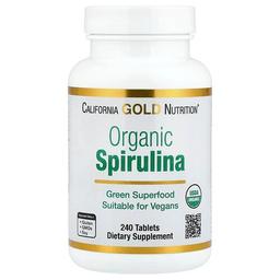 캘리포니아 골드 뉴트리션 California Gold Nutrition, 유기농 스피룰리나, 240정(1정당 500mg)