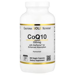 캘리포니아 골드 뉴트리션 California Gold Nutrition, CoQ10, BioPerine® 흑후추추출물 함유 360mg, 베지 캡슐 360정