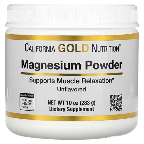 캘리포니아 골드 뉴트리션 California Gold Nutrition, 마그네슘 분말 음료, 무맛, 283g(10oz) 상품 이미지