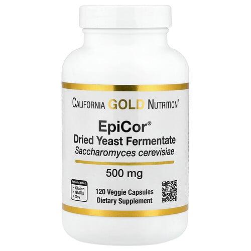 캘리포니아 골드 뉴트리션 California Gold Nutrition, EpiCor®, 건조 효모 발효물, 500mg, 베지 캡슐 120정 상품 이미지