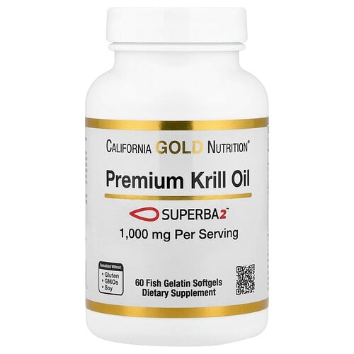 캘리포니아 골드 뉴트리션 California Gold Nutrition, Superba2™ 함유 프리미엄 크릴 오일, 1,000mg, 소프트젤 60정 상세 이미지