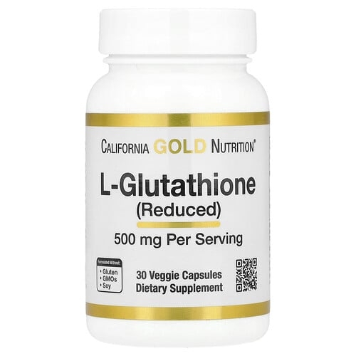 캘리포니아 골드 뉴트리션 California Gold Nutrition, L-글루타치온(환원형), 500mg, 베지 캡슐 30정 상세 이미지