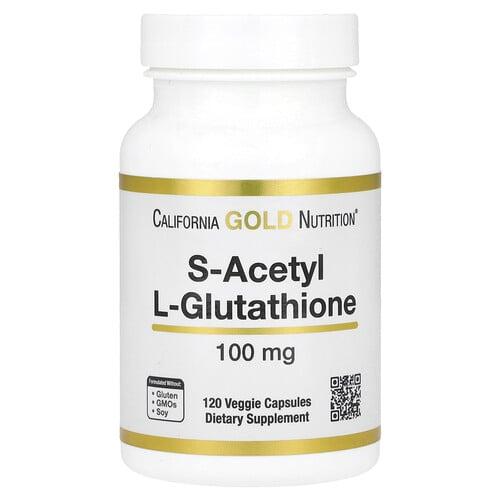 캘리포니아 골드 뉴트리션 California Gold Nutrition, S-아세틸 L-글루타치온, 100mg, 베지 캡슐 120정 상품 이미지