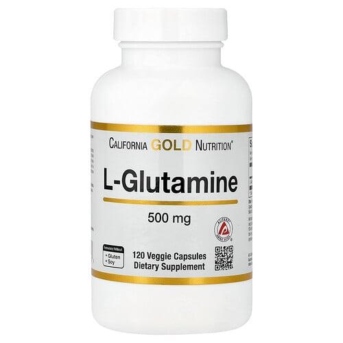 캘리포니아 골드 뉴트리션 California Gold Nutrition, l-글루타민, AjiPure®, 베지 캡슐 120정(캡슐당 500mg) 상품 이미지