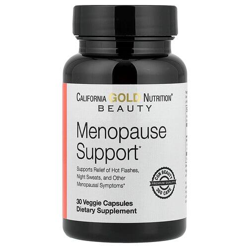 캘리포니아 골드 뉴트리션 California Gold Nutrition, 뷰티, 폐경기 증상 완화 보충제, 참당귀, 키난쿰 윌포르디, 속단, L-류신 함유, 베지 캡슐 30정 상품 이미지